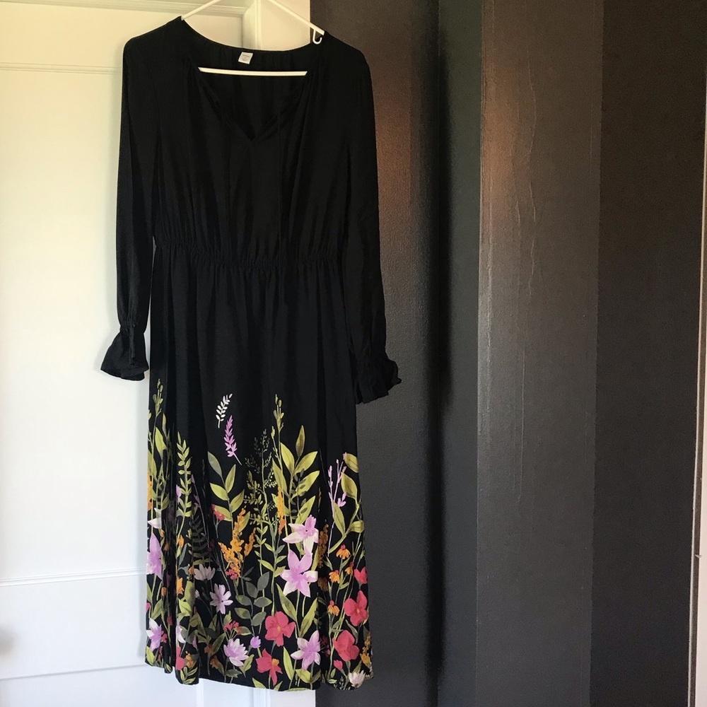 Black Floral Dress